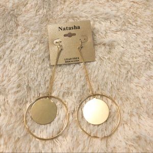 Sale✨Natasha Gold Linear Hoop Earrings